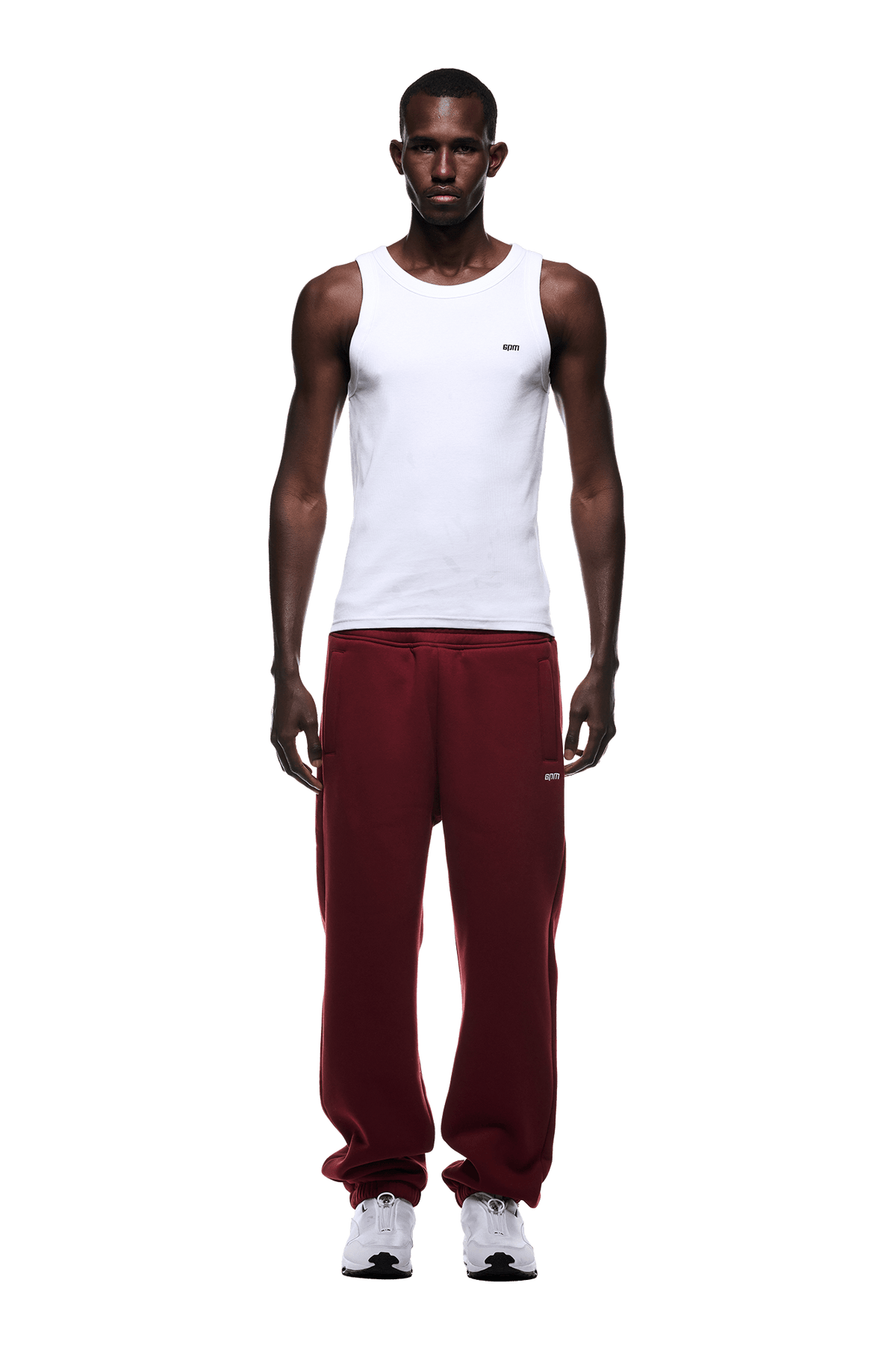 CUFF JOGGER WINE RED