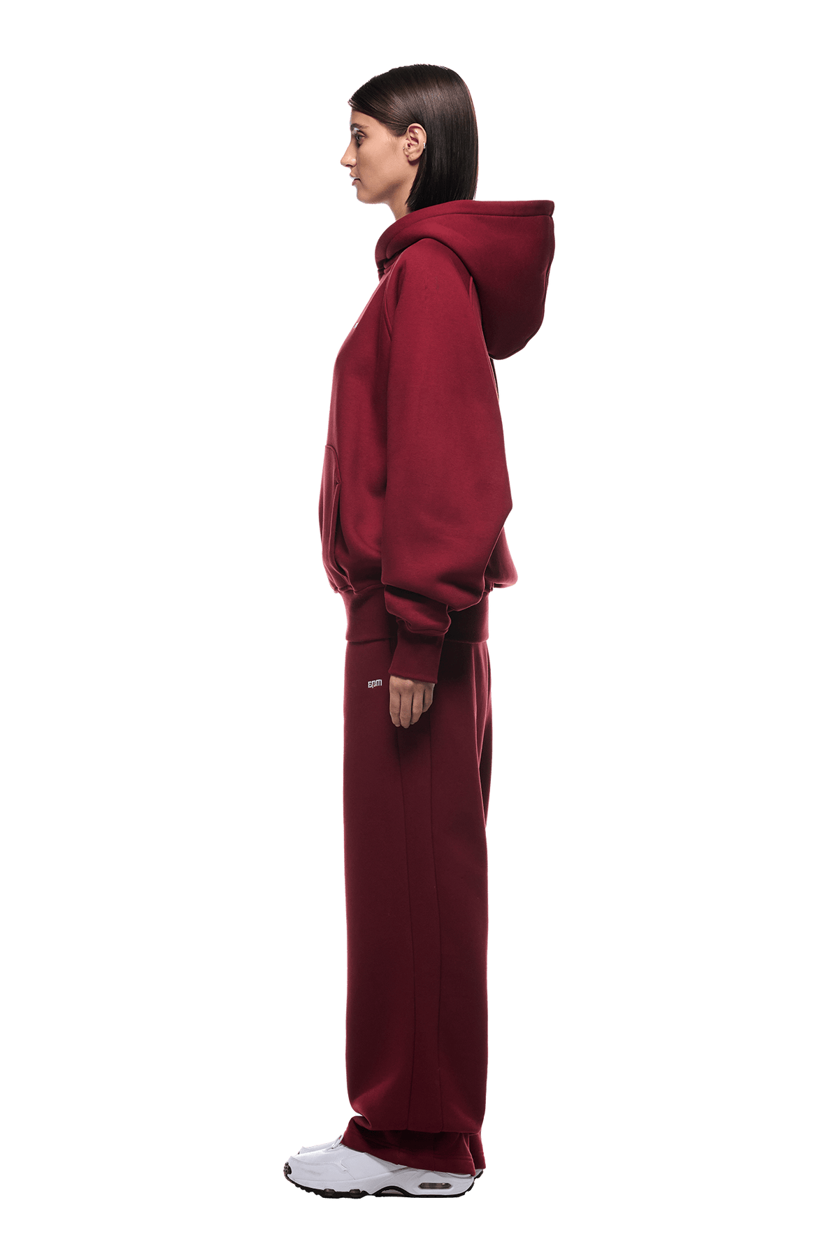 HOODIE WINE RED