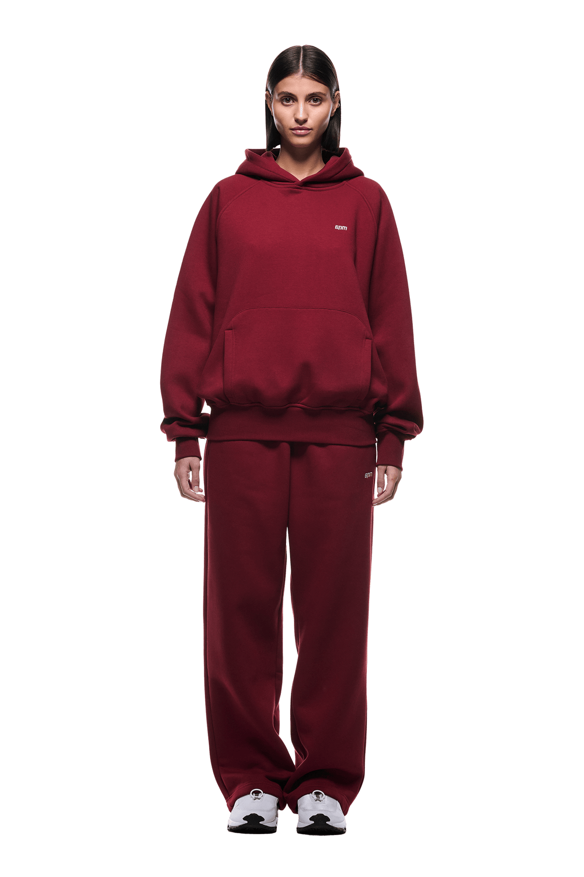 HOODIE WINE RED