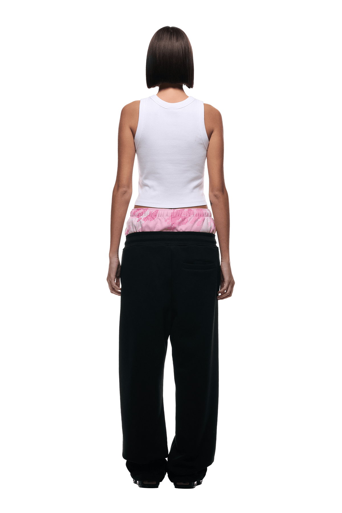 BOXERS OPEN LEG JOGGER BLACK