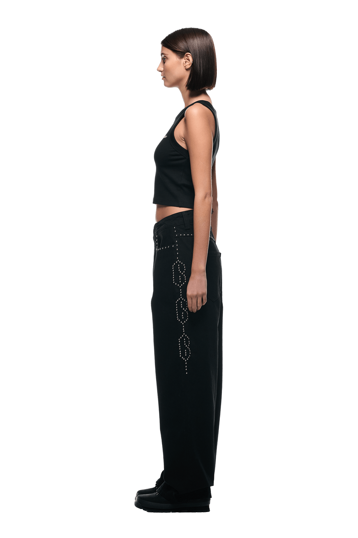 STUDS DENIM BLACK