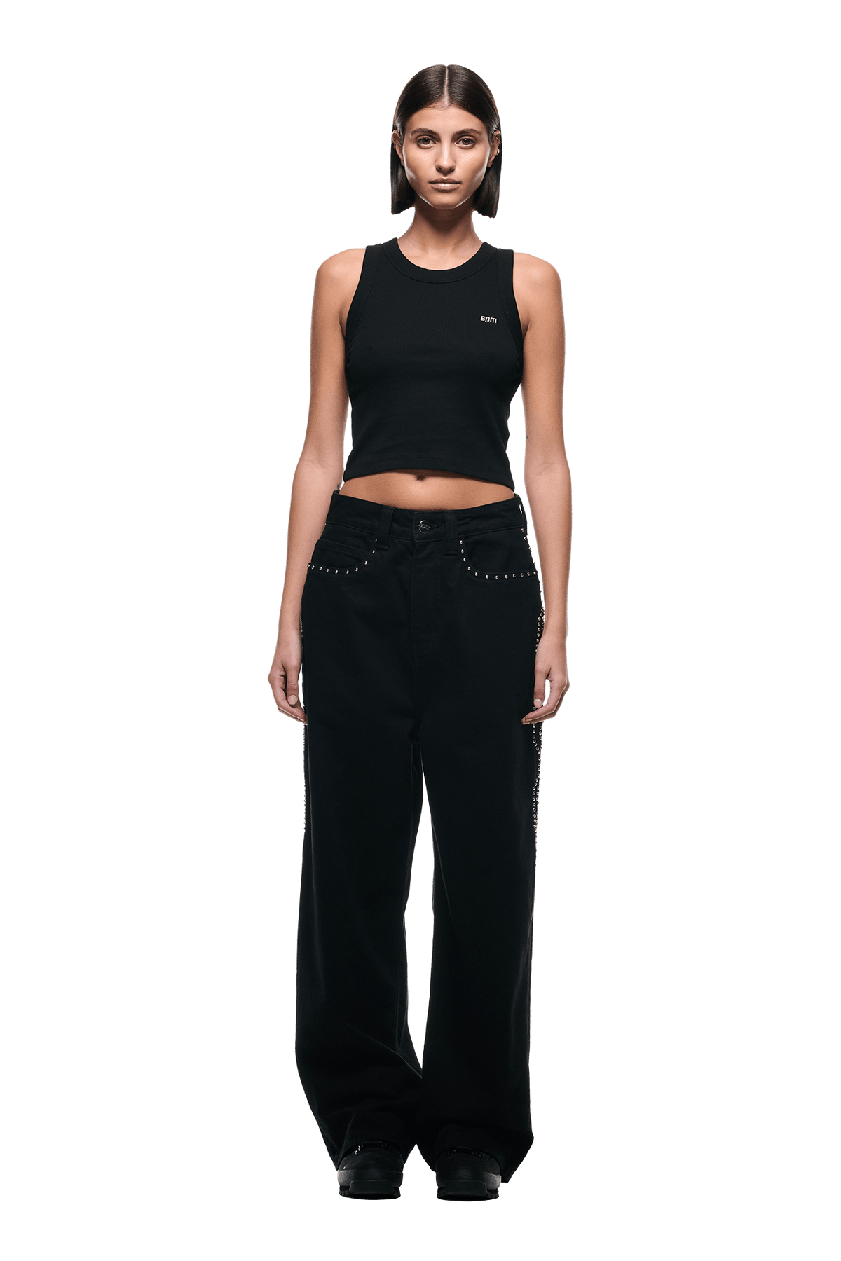 STUDS DENIM BLACK