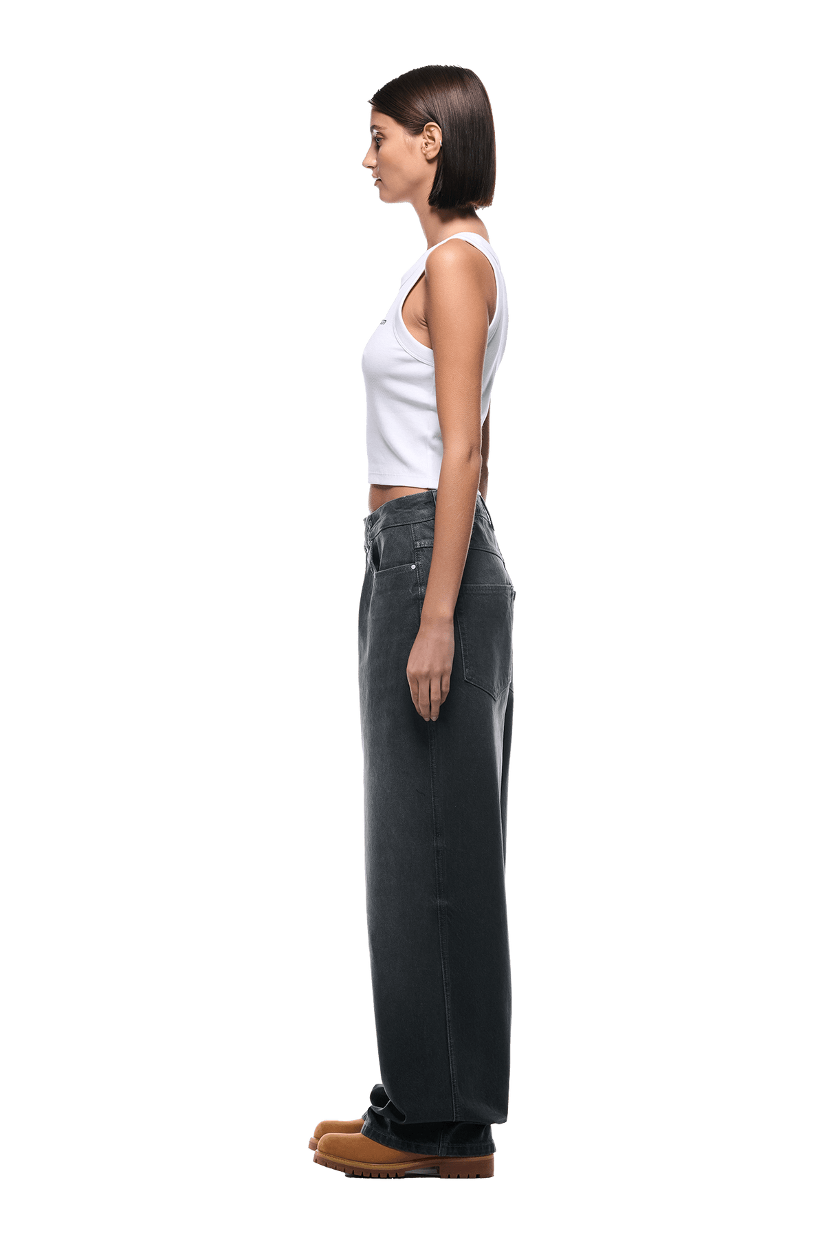WAX COATED DENIM GREY