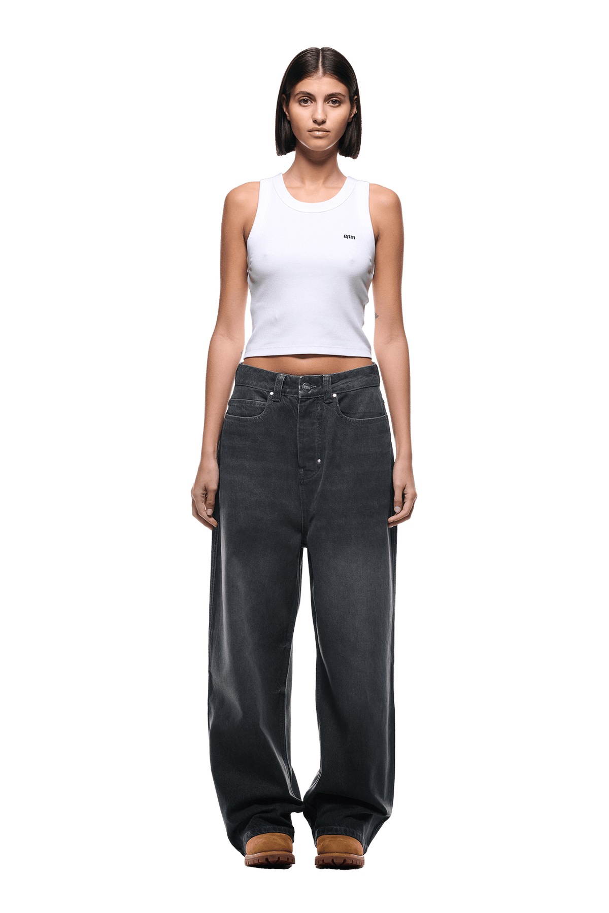 WAX COATED DENIM GREY