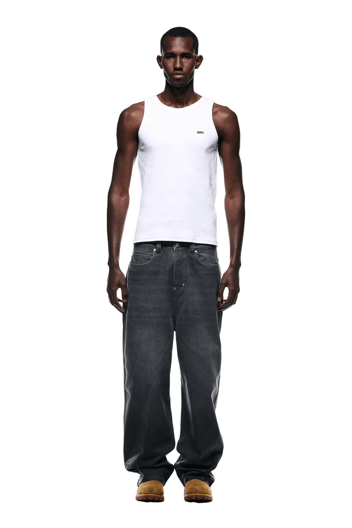 WAX COATED DENIM GREY
