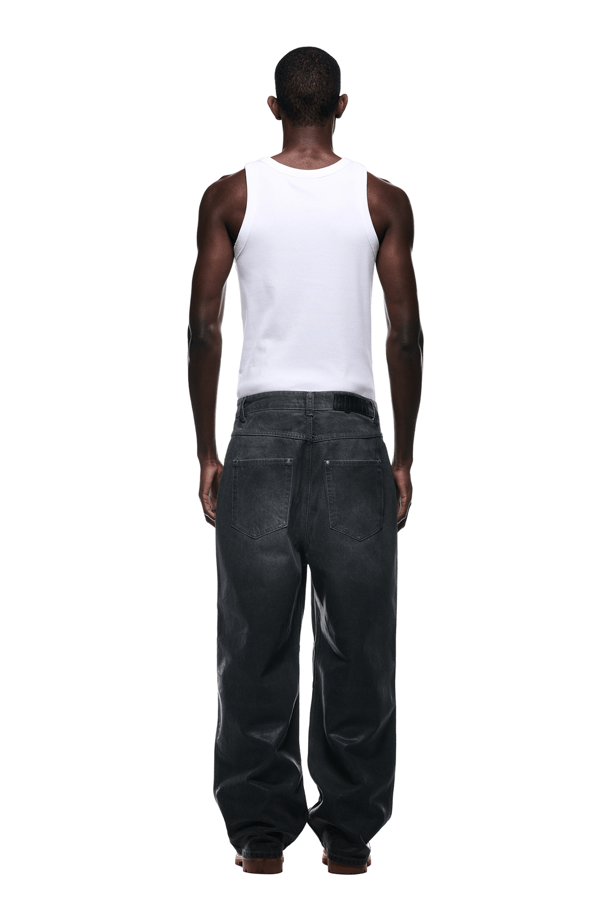 WAX COATED DENIM GREY
