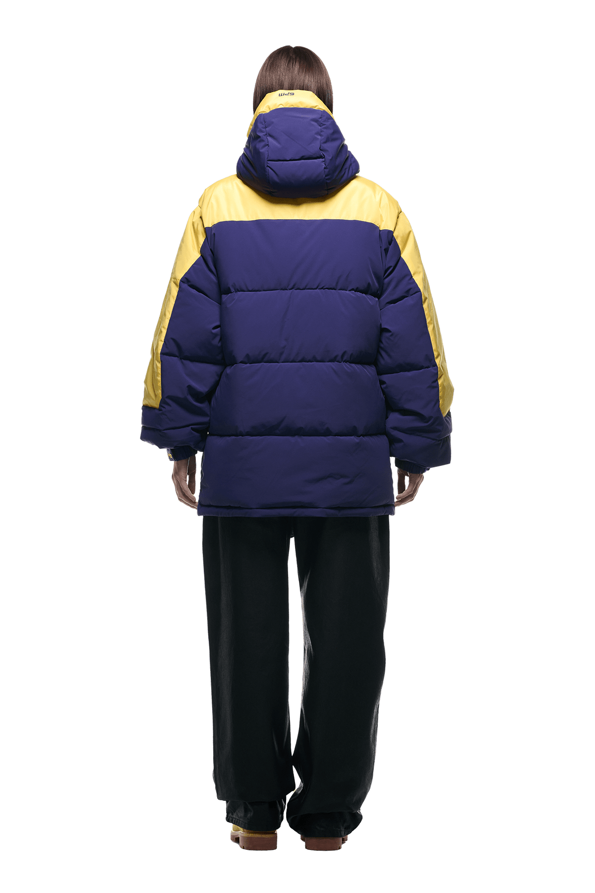 COACH PUFFER COAT BLUE