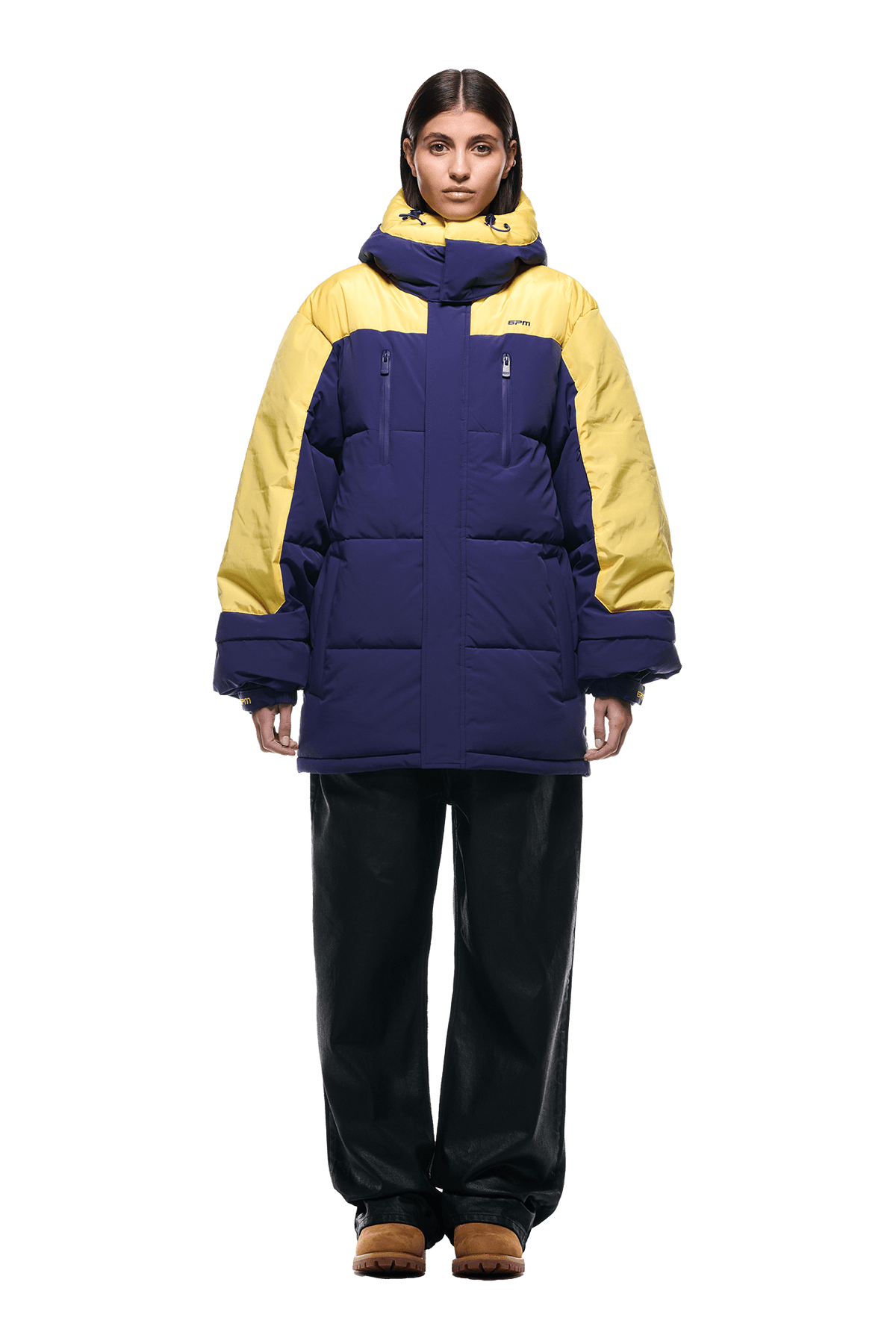 COACH PUFFER COAT BLUE