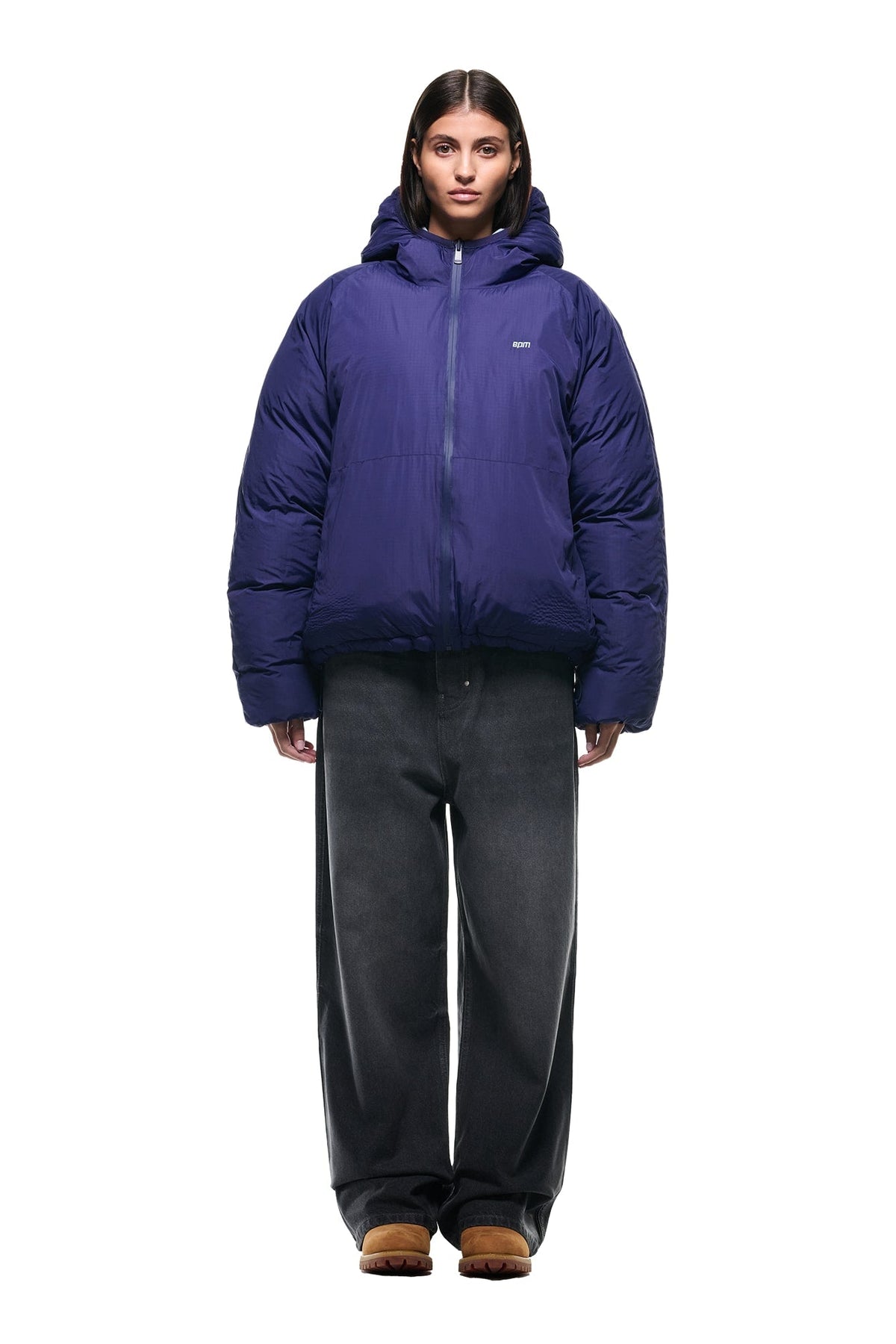 REVERSIBLE PUFFER JACKET BLUE
