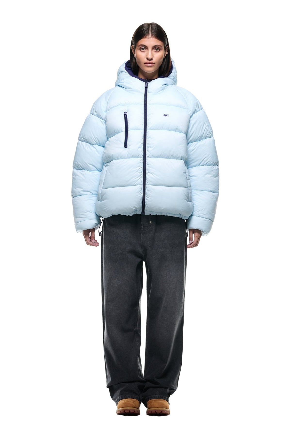 REVERSIBLE PUFFER JACKET BLUE