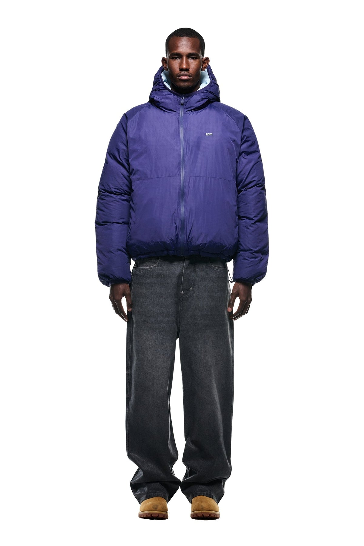 REVERSIBLE PUFFER JACKET BLUE