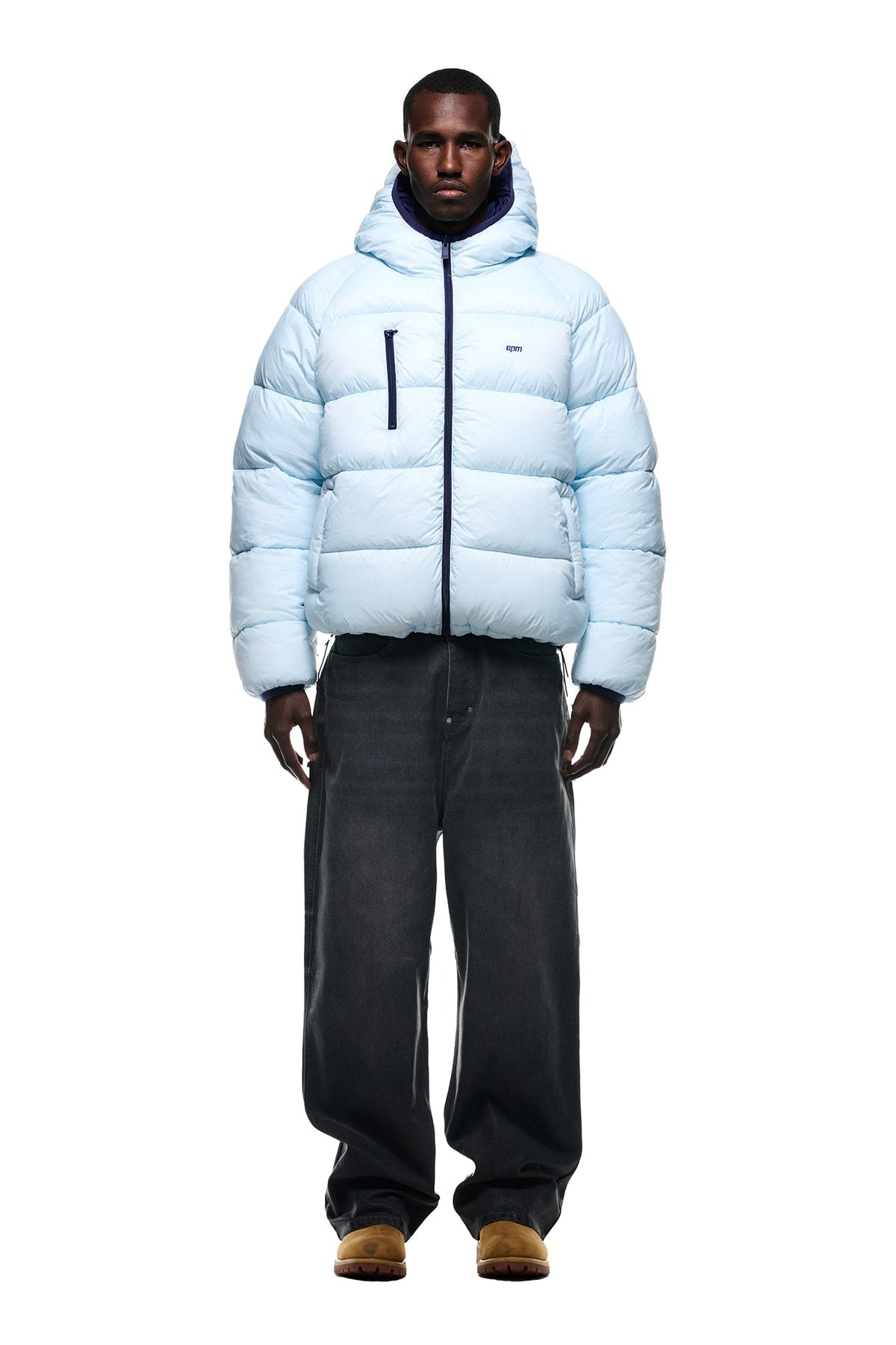 REVERSIBLE PUFFER JACKET BLUE