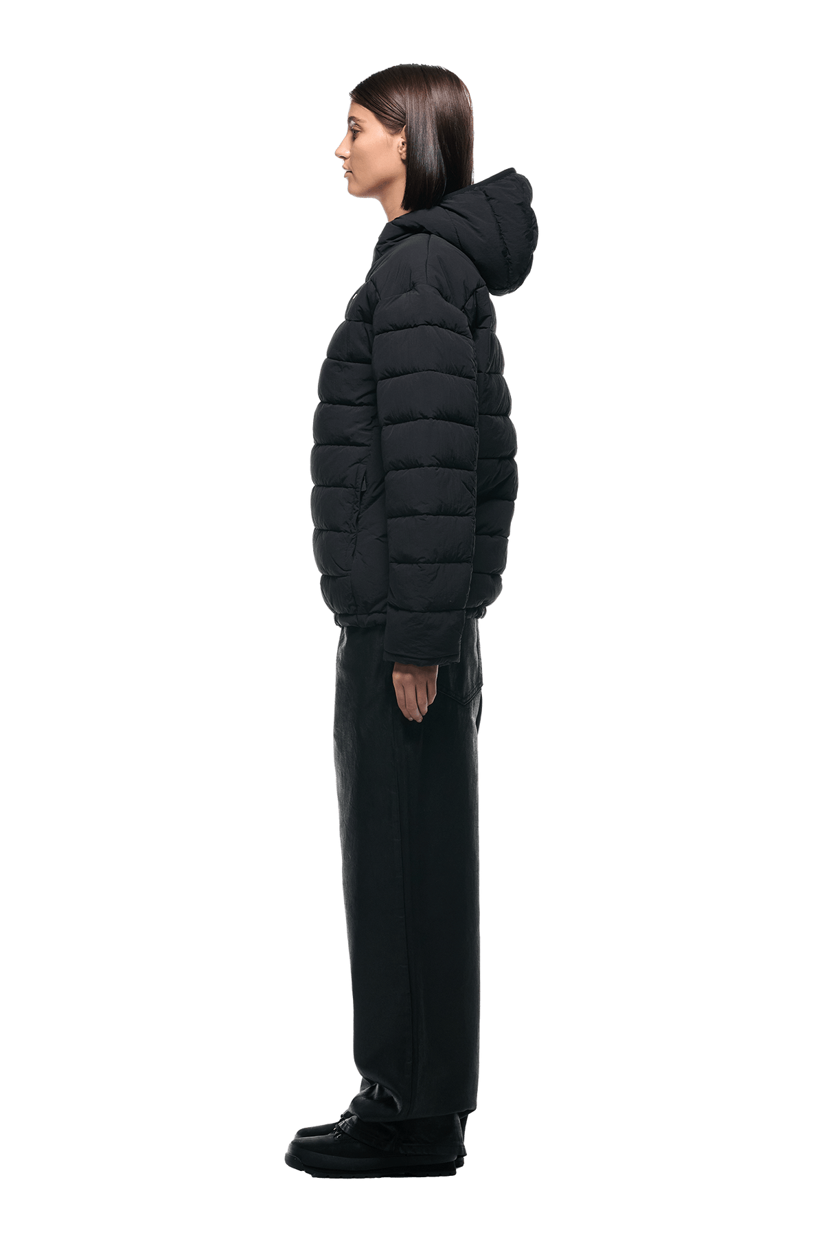 LIGHT PUFFER JACKET BLACK