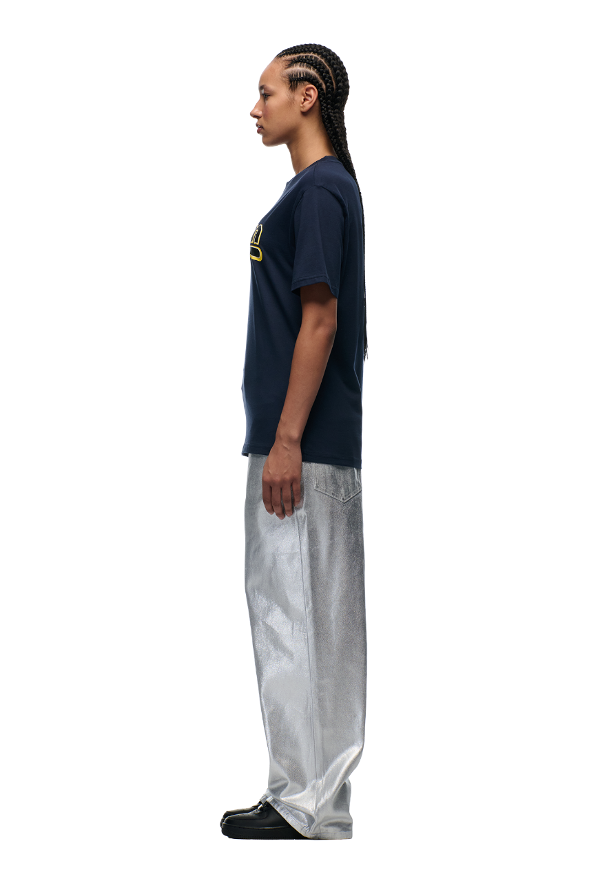 CLEAN EDGE WAVE T-SHIRT MIDNIGHT BLUE