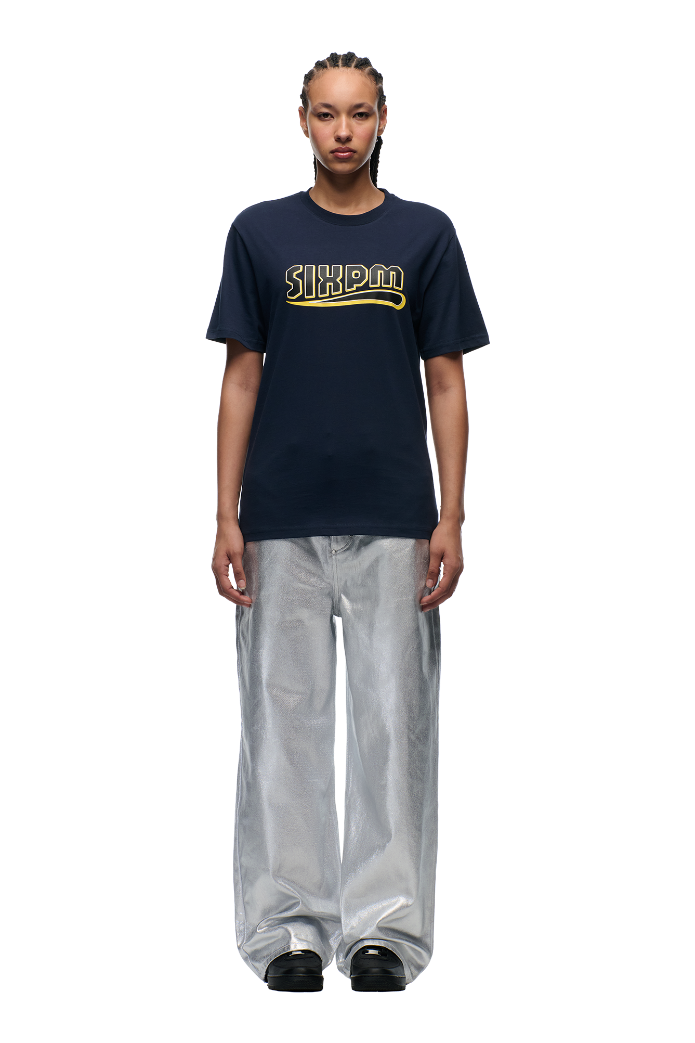 CLEAN EDGE WAVE T-SHIRT MIDNIGHT BLUE