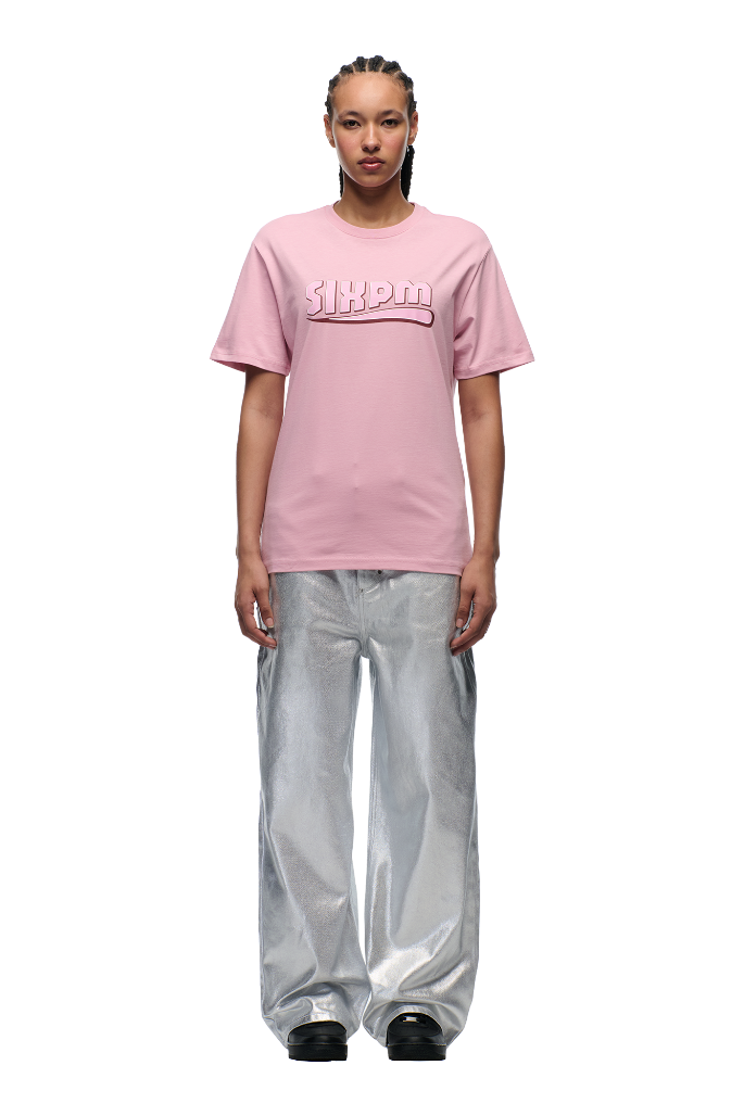 CLEAN EDGE WAVE T-SHIRT PINK