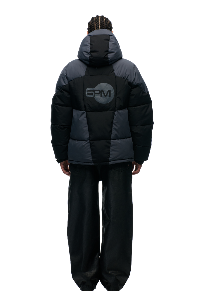 COLOUR BLOCKING PUFFER BLACK/ANTHRACITE