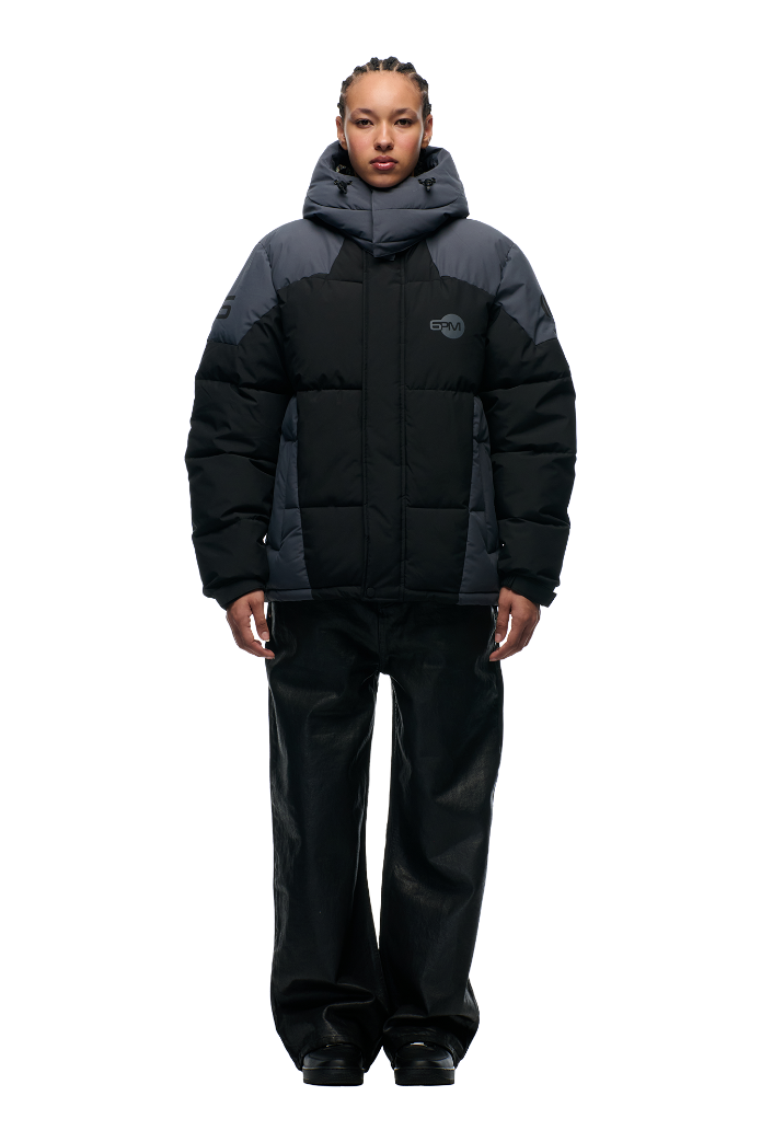 COLOUR BLOCKING PUFFER BLACK/ANTHRACITE