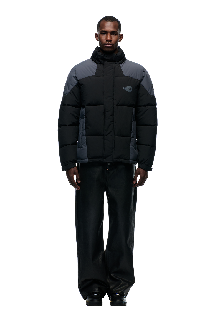 COLOUR BLOCKING PUFFER BLACK/ANTHRACITE