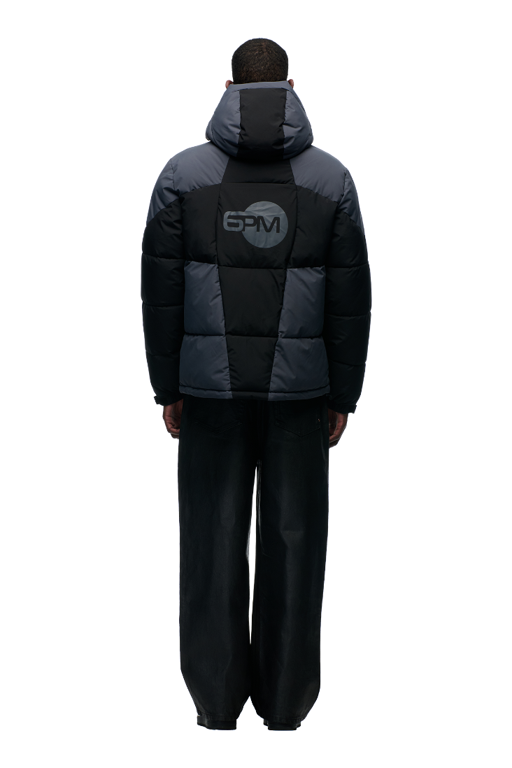 COLOUR BLOCKING PUFFER BLACK/ANTHRACITE