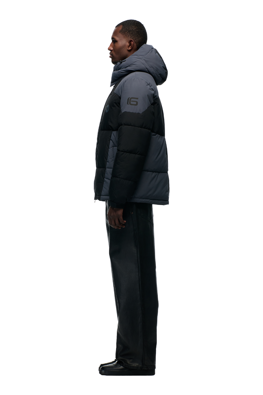 COLOUR BLOCKING PUFFER BLACK/ANTHRACITE