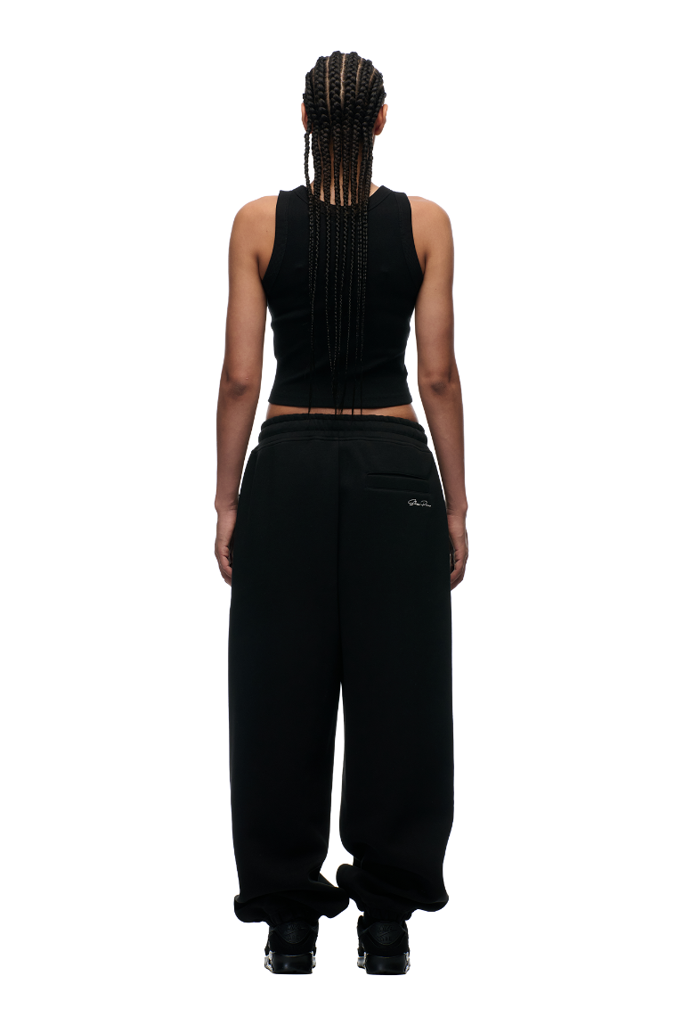X-TRA WIDE CUFF JOGGER BLACK