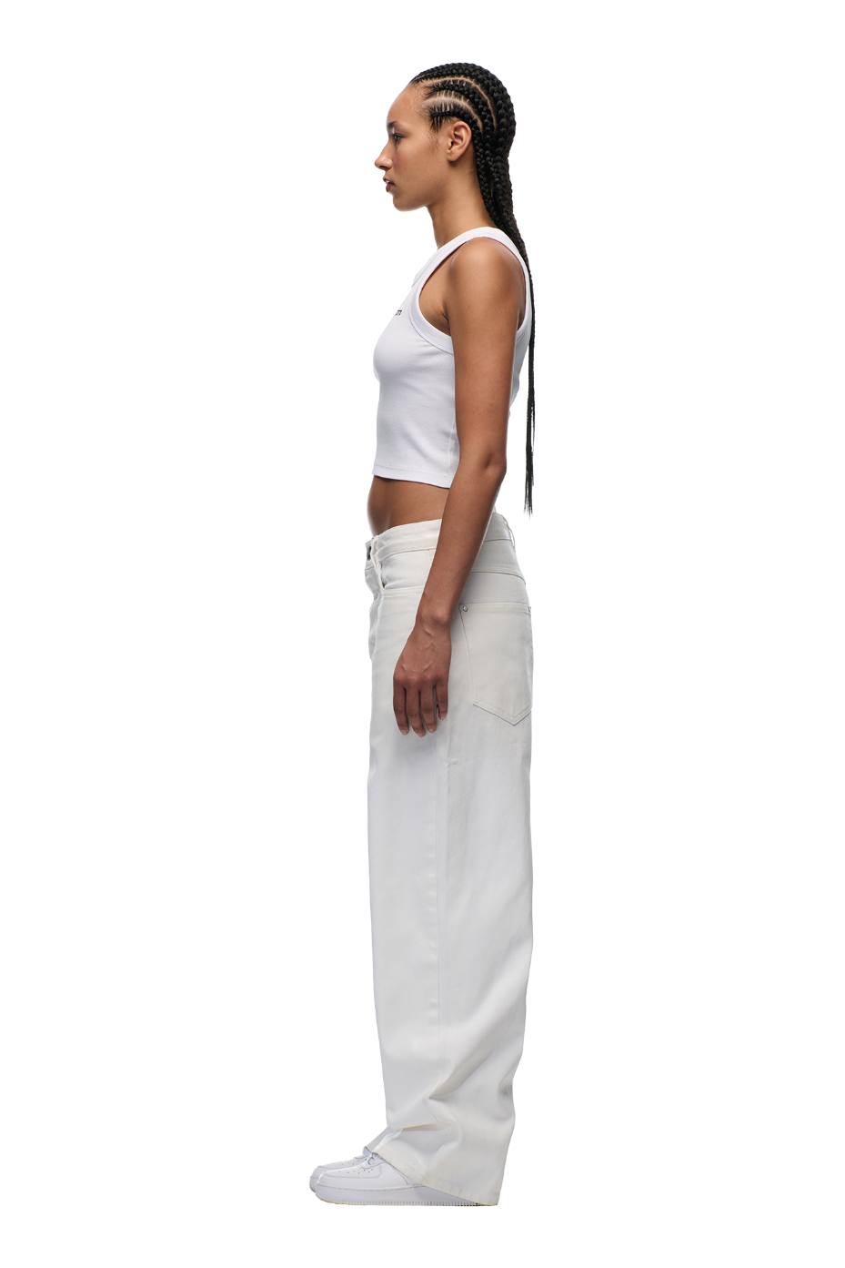 WAX COATED DENIM WHITE