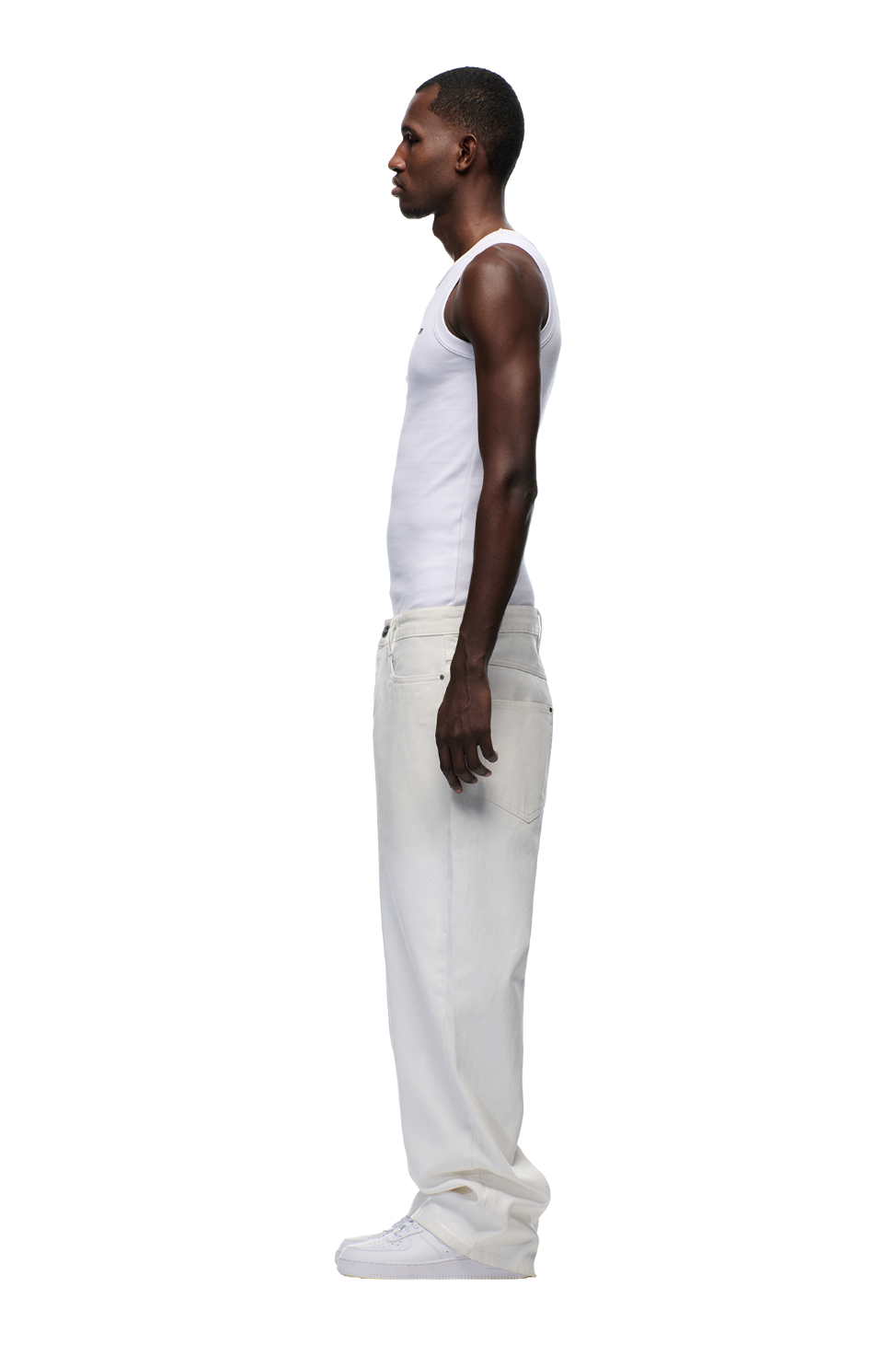 WAX COATED DENIM WHITE