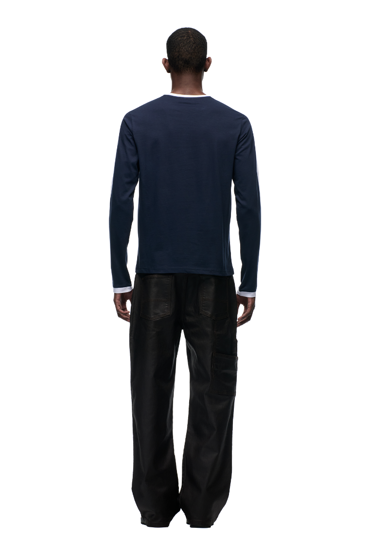 GRAFFITI RINGER LS MIDNIGHT BLUE