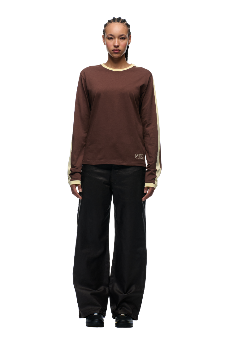 GRAFFITI RINGER LS DARK HAZELNUT