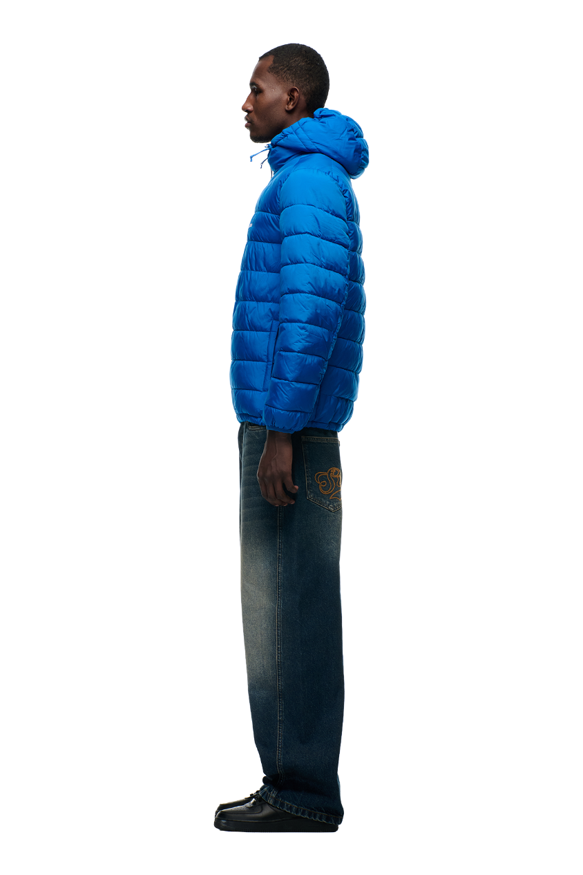 LIGHT WEIGHT PUFFER JACKET PRINCESS BLUE