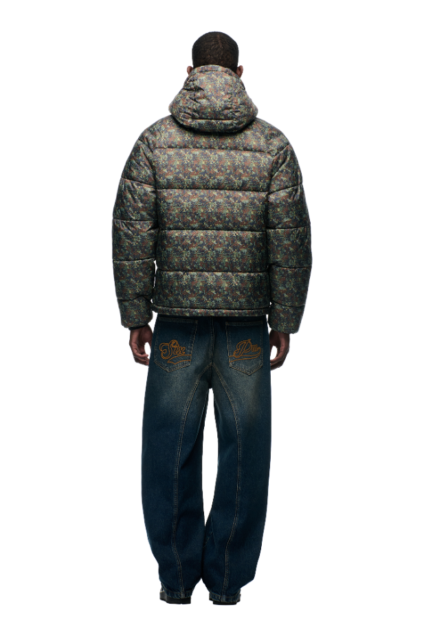 PUFFER JACKET MINI CAMO