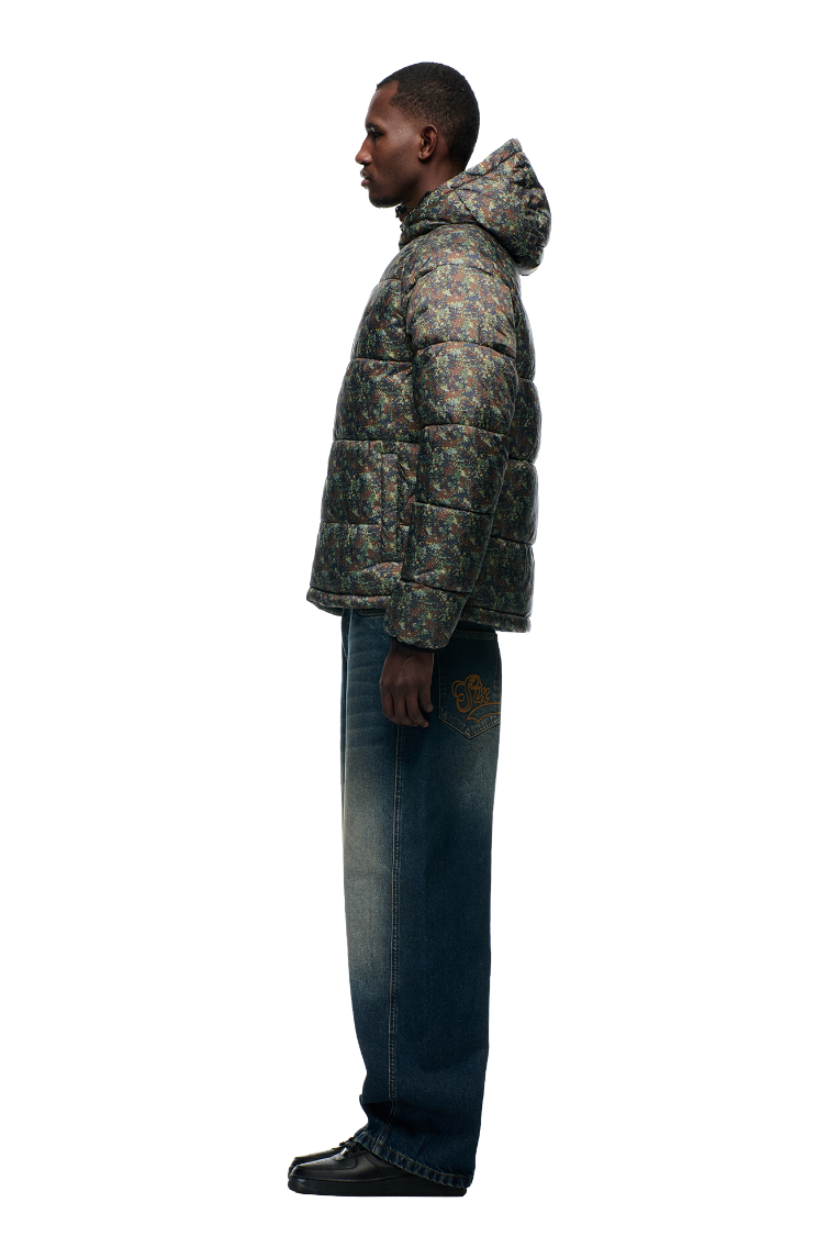 PUFFER JACKET MINI CAMO