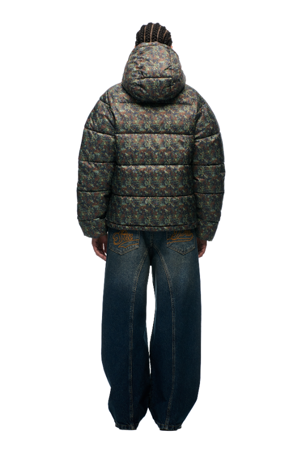 PUFFER JACKET MINI CAMO