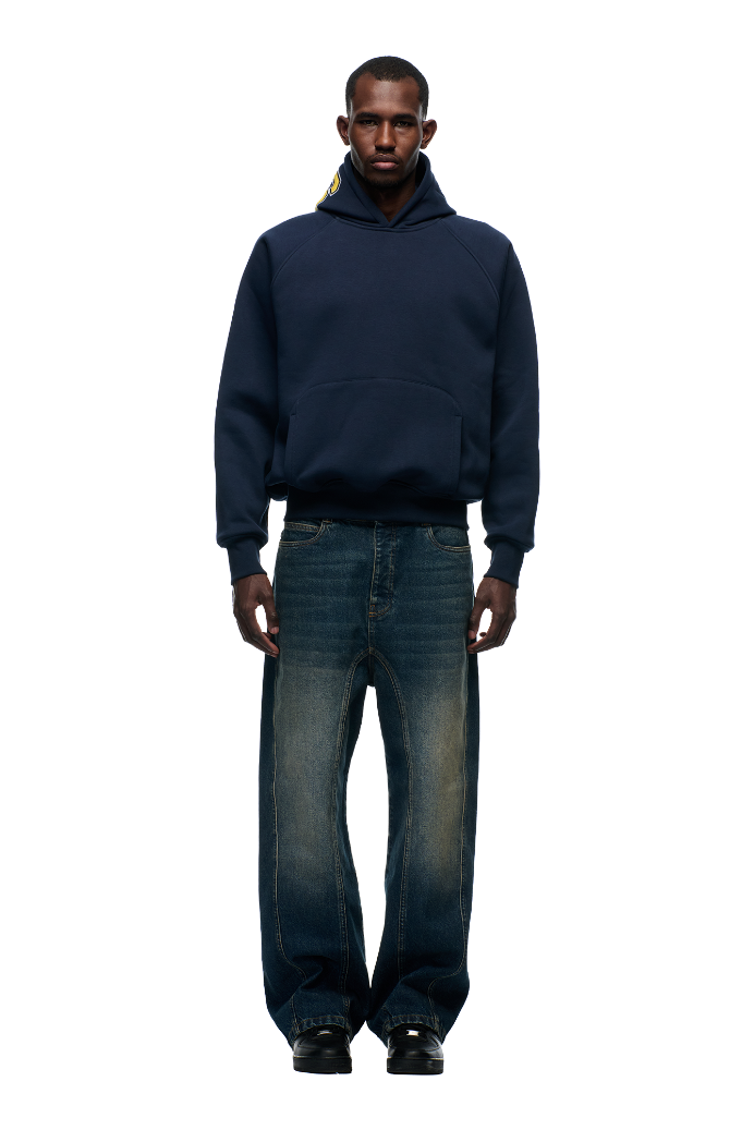 COLLEGE LETTER HOODIE MIDNIGHT BLUE