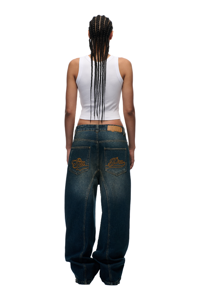 X-TRA WIDE DENIM DARK BLUE