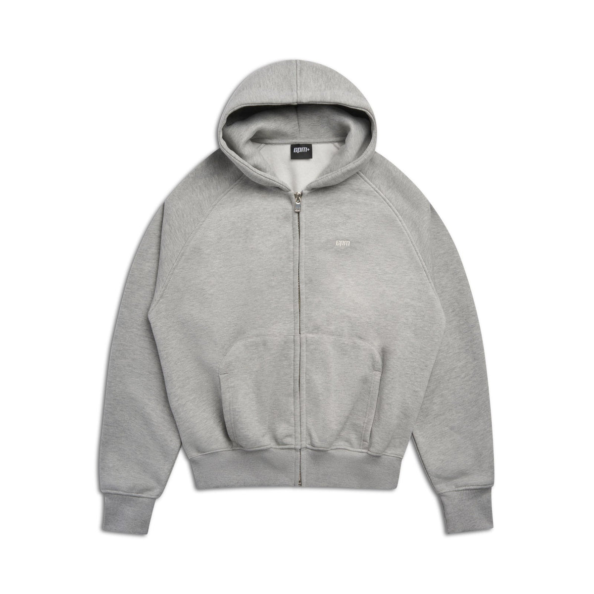 ZIP HOODIE GREY MELANGE
