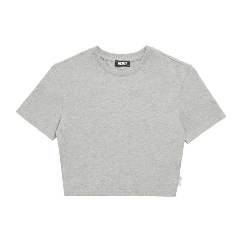 WMNS CROPPED T-SHIRT GREY MELANGE