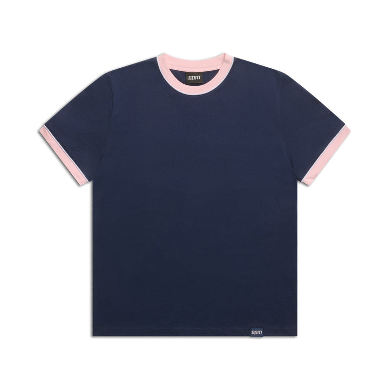 PIPING TEE INK NAVY
