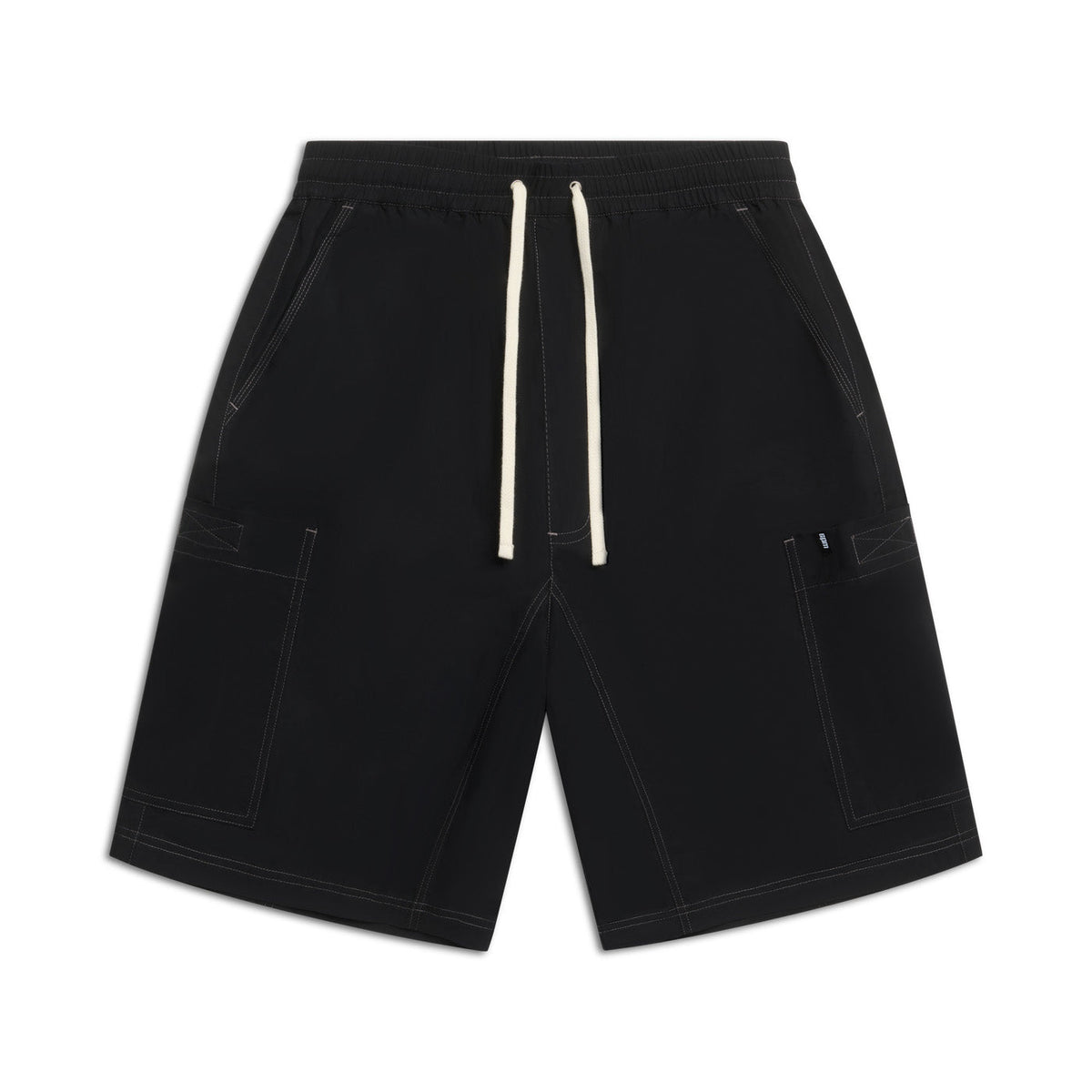 LONG BIG POCKET SHORTS BLACK