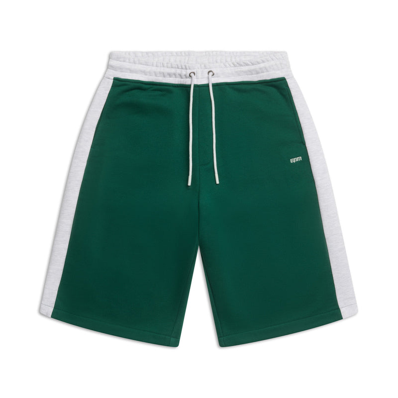 TWO TONE SWEAT SHORTS DARK GREEN
