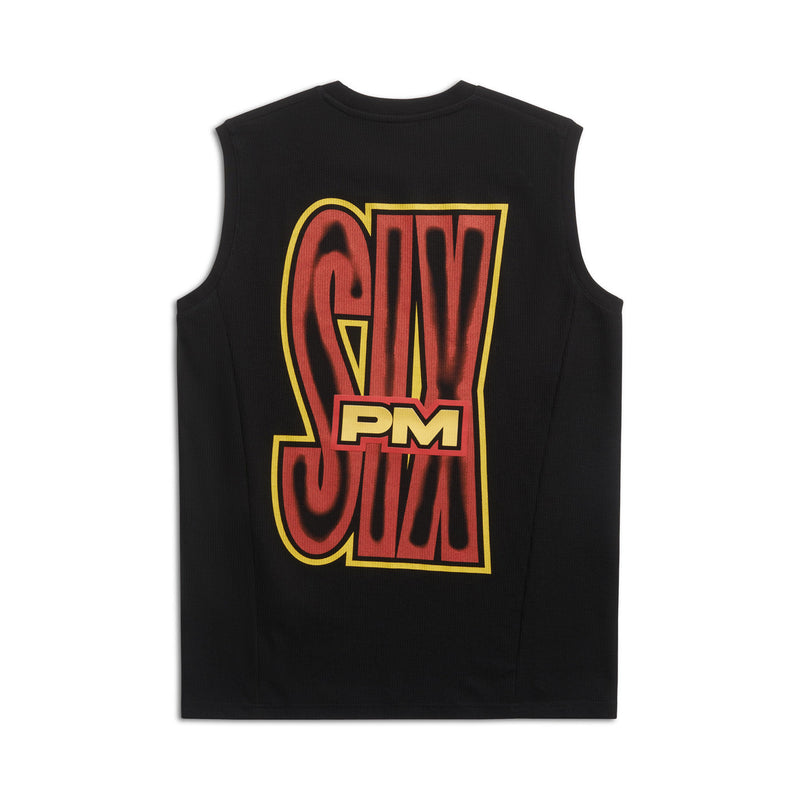 AIRBRUSHED SIX MUSCLE TEE BLACK