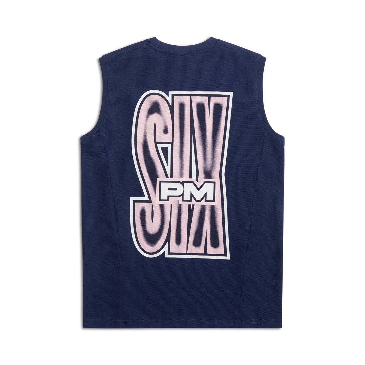 AIRBRUSHED SIX MUSCLE TEE INK NAVY