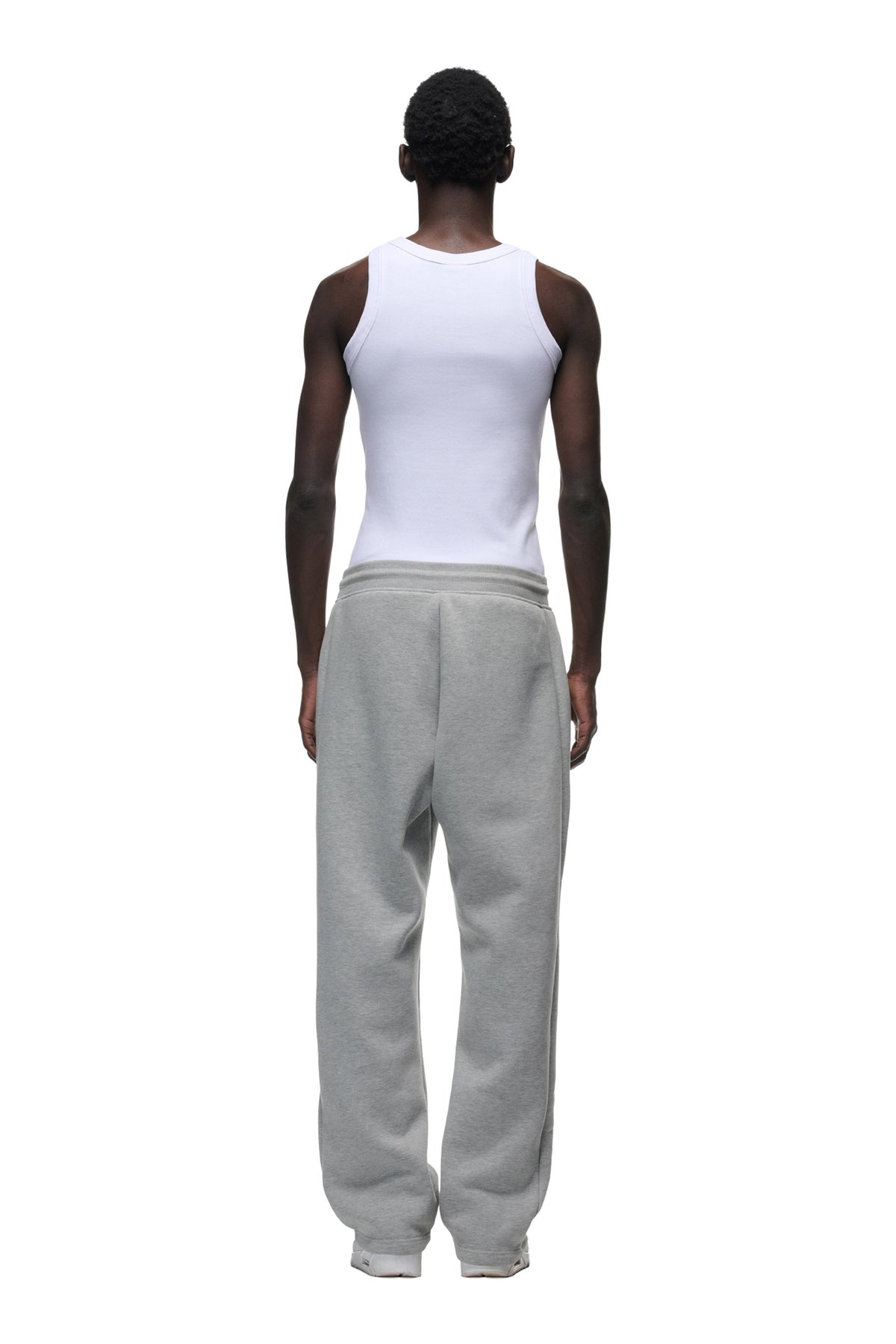 OPEN LEG JOGGER GREY MELANGE