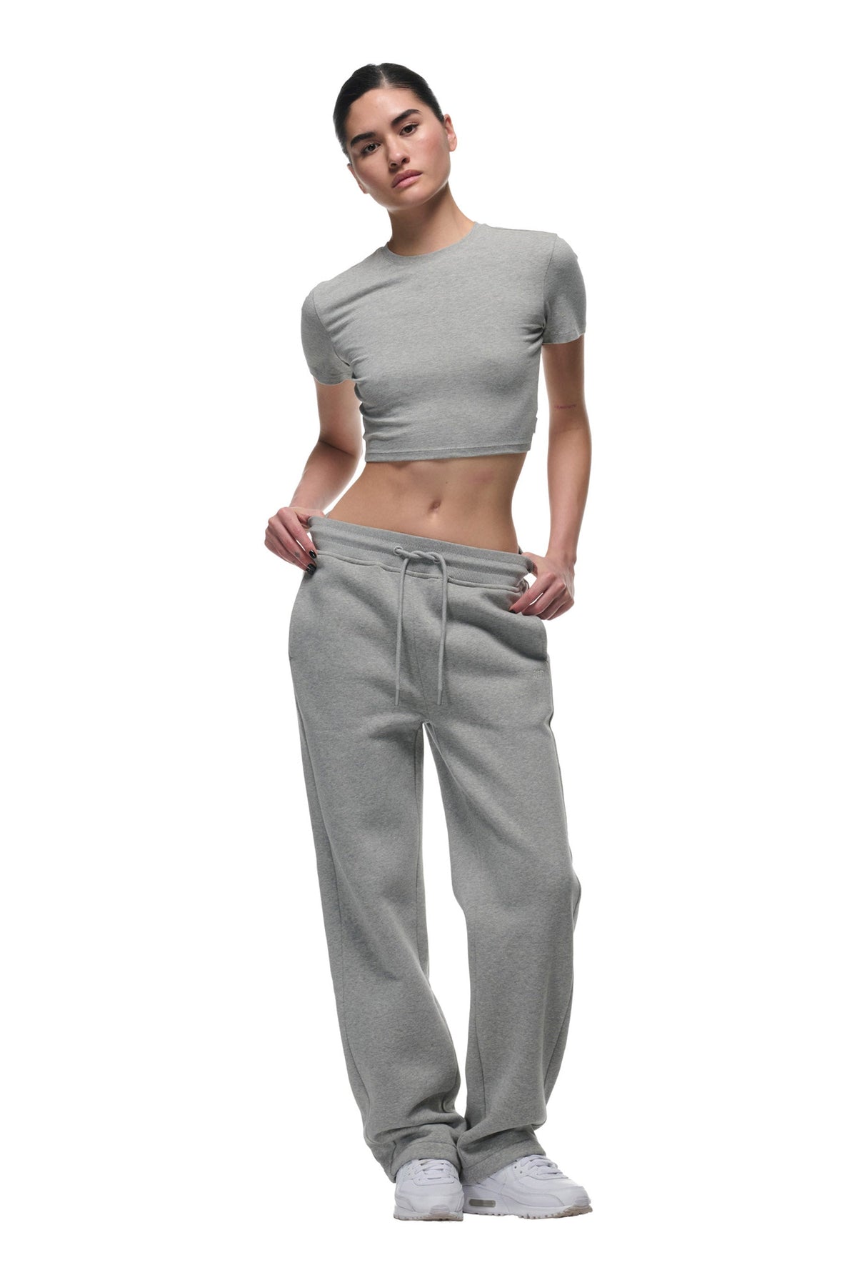 WMNS OPEN LEG GREY MELANGE