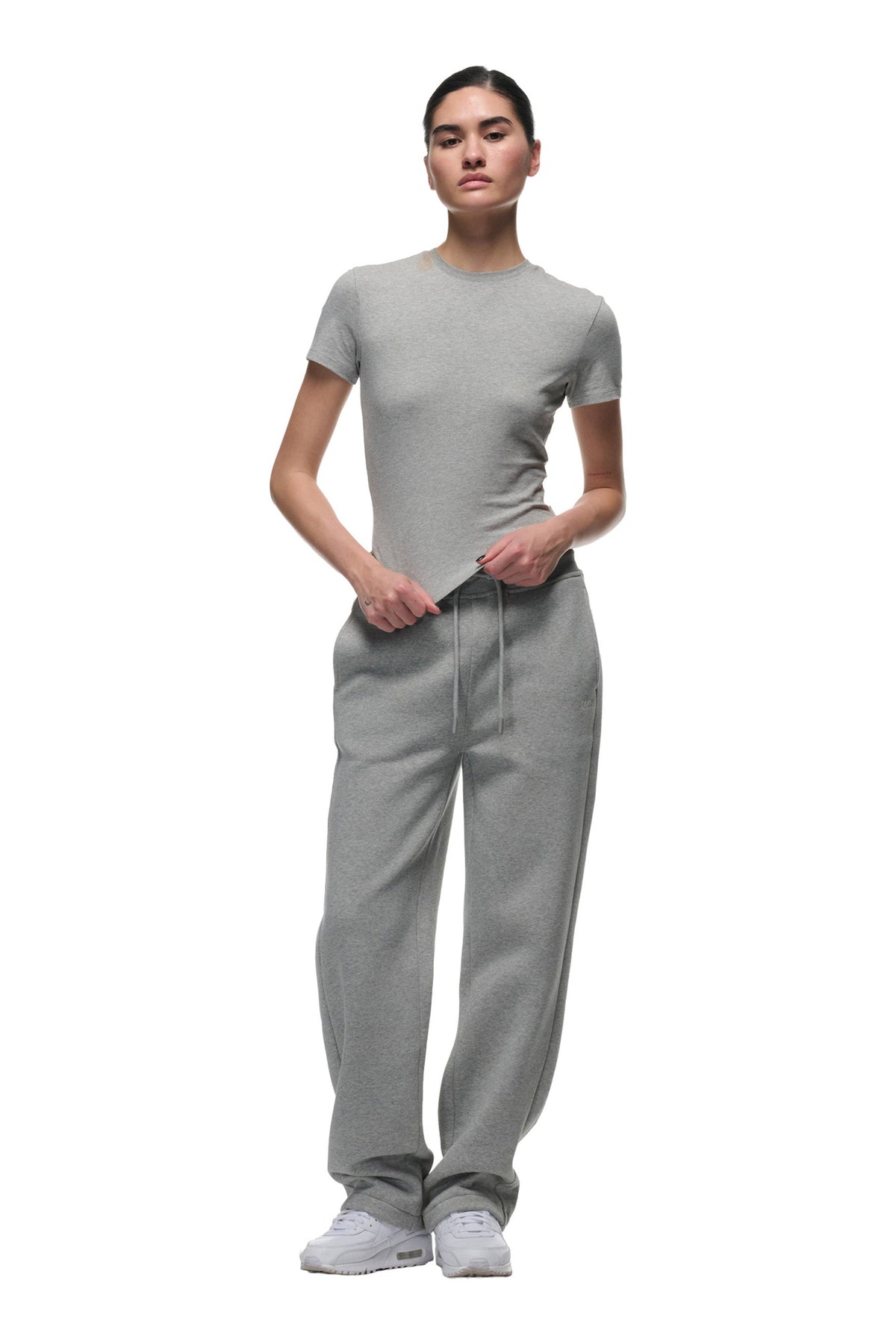 WMNS T-SHIRT GREY MELANGE