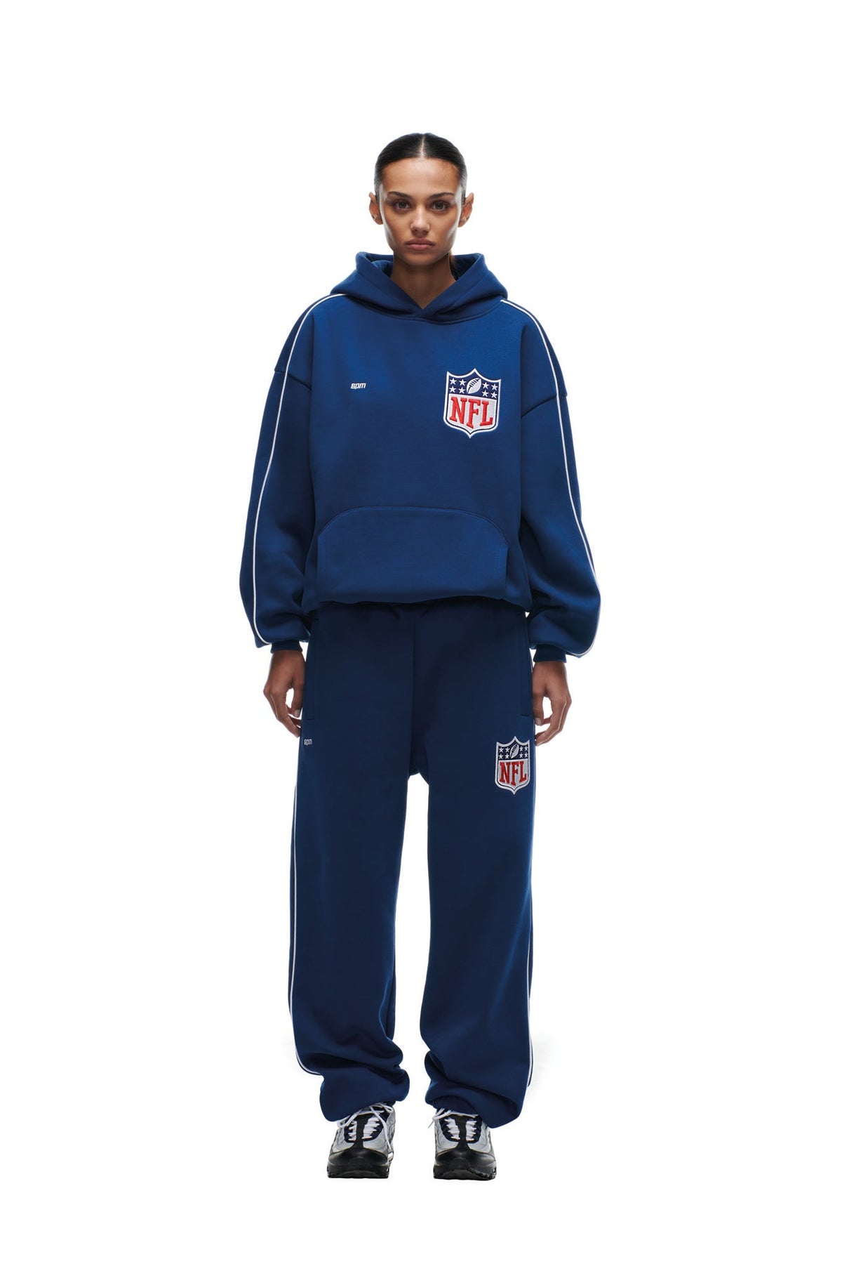 SHIELD LOGO HOODIE BLUE