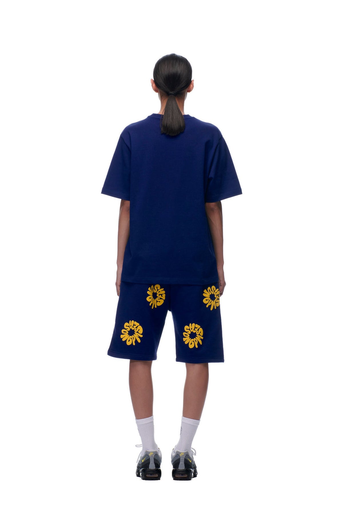 T-SHIRT FLOWER NAVY