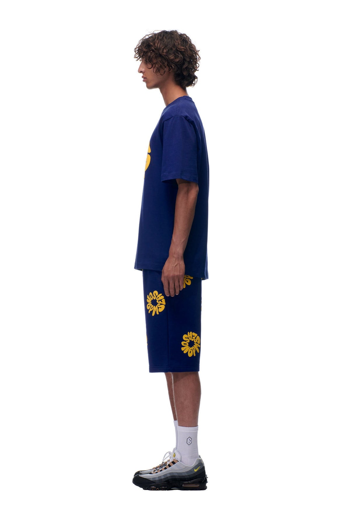 T-SHIRT FLOWER NAVY