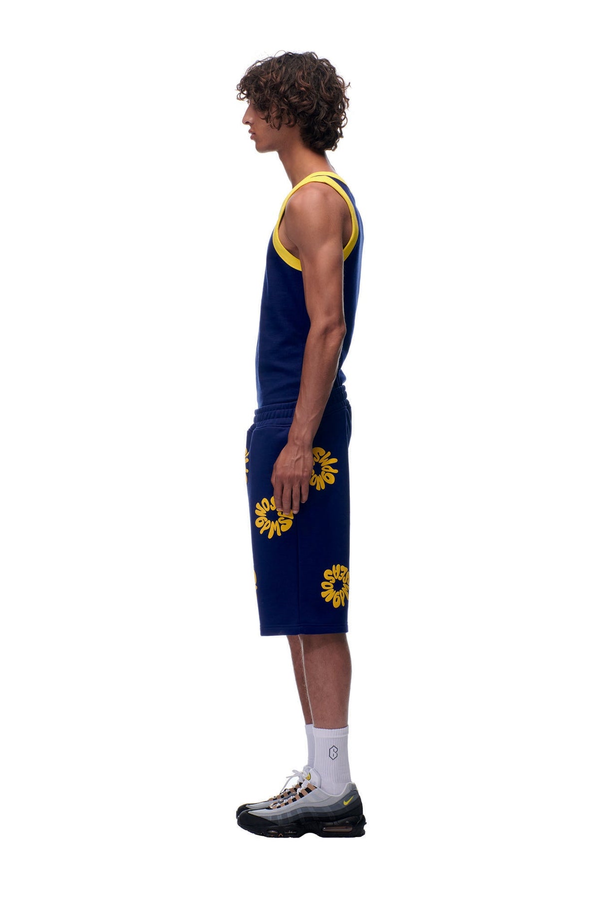 FLOWER SHORTS NAVY